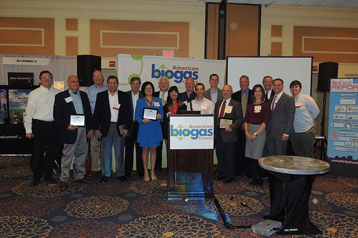 Green Cow Power team accepting the American Biogas Council award